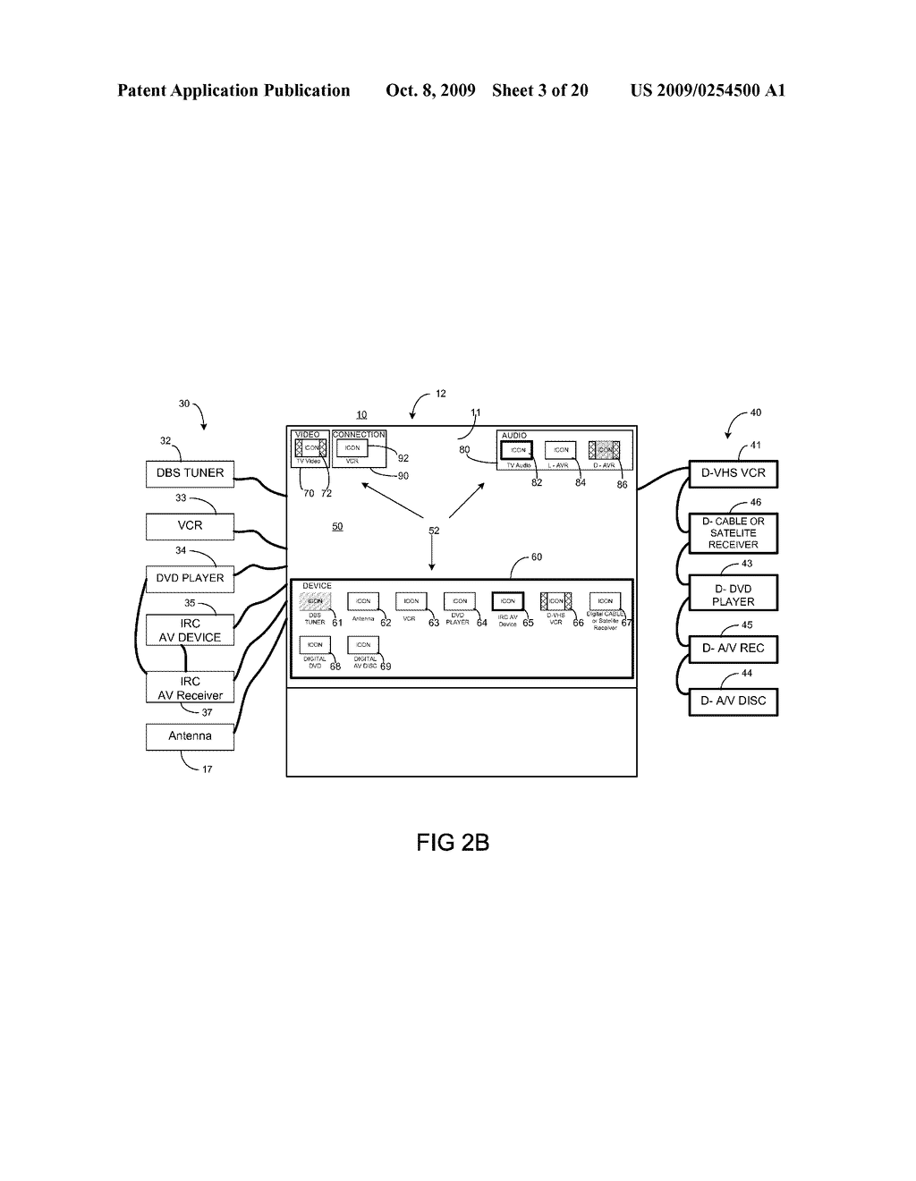 CONTROL SYSTEM FOR NETWORK OF INPUT DEVICES WITH AUTOMATIC AUDIO/VIDEO RECEIVER DETECTION AND CONTROL CONFIGURATION - diagram, schematic, and image 04