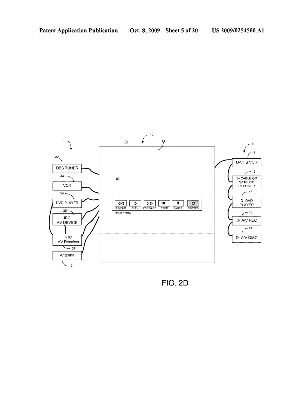 CONTROL SYSTEM FOR NETWORK OF INPUT DEVICES WITH AUTOMATIC AUDIO/VIDEO RECEIVER DETECTION AND CONTROL CONFIGURATION - diagram, schematic, and image 06