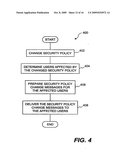 Method and System for Implementing Changes to Security Policies in a Distributed Security System diagram and image