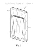 Animal Door Having an Adjustable Resistance Against Being Opened diagram and image