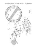 APPARATUS AND METHODS FOR APPLYING ADHESIVE TO LABELS diagram and image