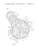 Percussion Drilling Assembly and Hammer Bit with Gage and Outer Row Reinforcement diagram and image