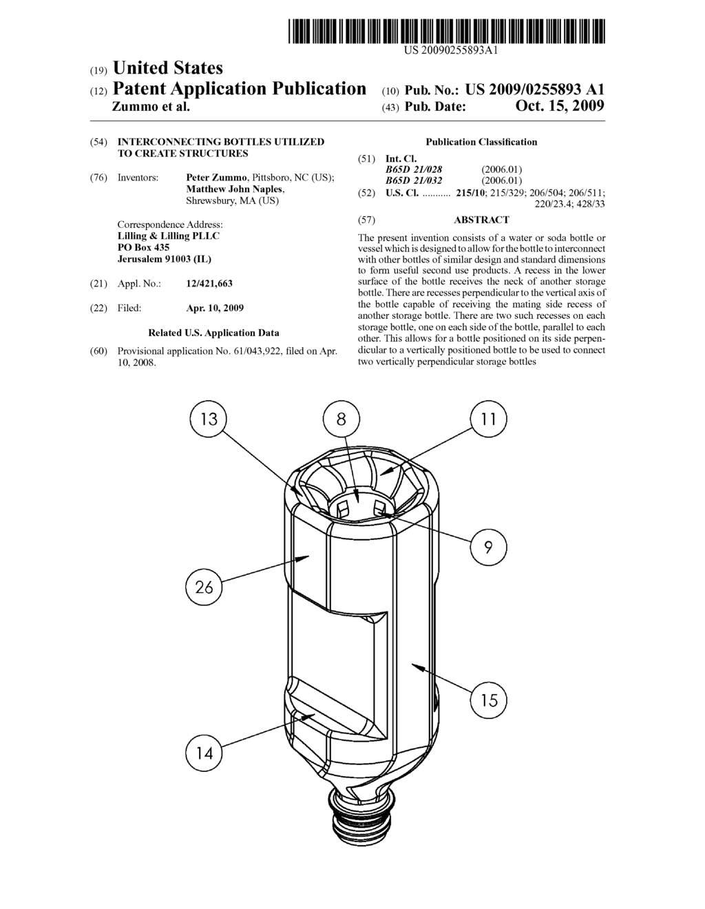 Interconnecting Bottles Utilized to Create Structures - diagram, schematic, and image 01