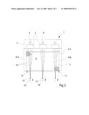 PROCESS AND DEVICE FOR MELT-SPINNING AND COOLING SYNTHETIC FILAMENTS diagram and image