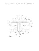 PROCESS AND DEVICE FOR MELT-SPINNING AND COOLING SYNTHETIC FILAMENTS diagram and image