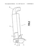 Device for positioning and locking a duct in a hollow body and beam of a dashboard cross-member provided with such a device diagram and image