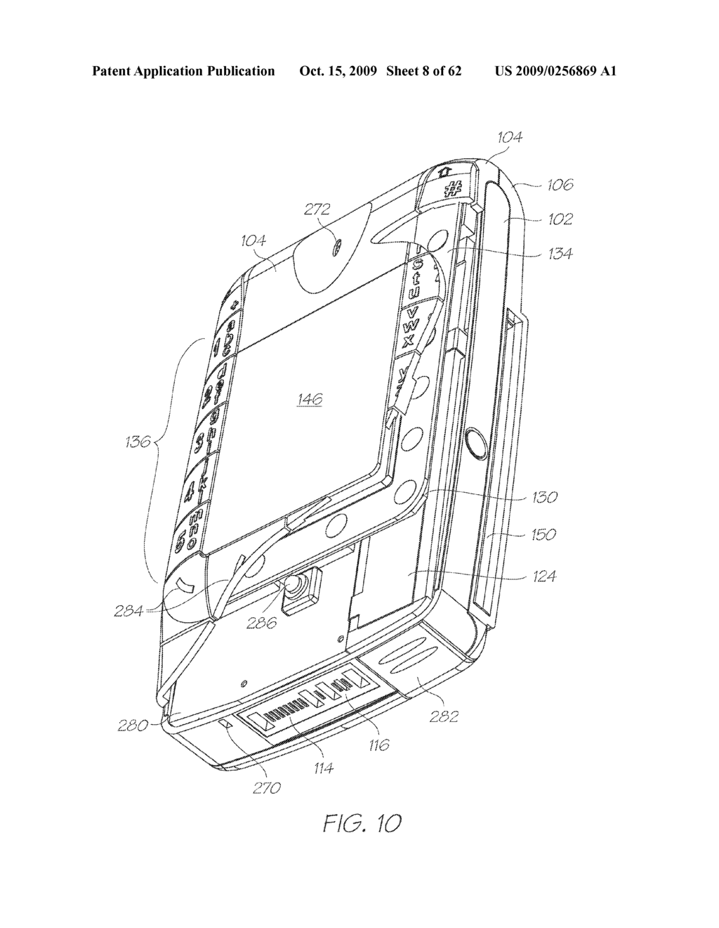 Mobile Device With Printer - diagram, schematic, and image 09