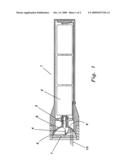 CASSEGRAIN OPTICAL CONFIGURATION TO EXPAND HIGH INTENSITY LED FLASHLIGHT TO LARGER DIAMETER LOWER INTENSITY BEAM diagram and image