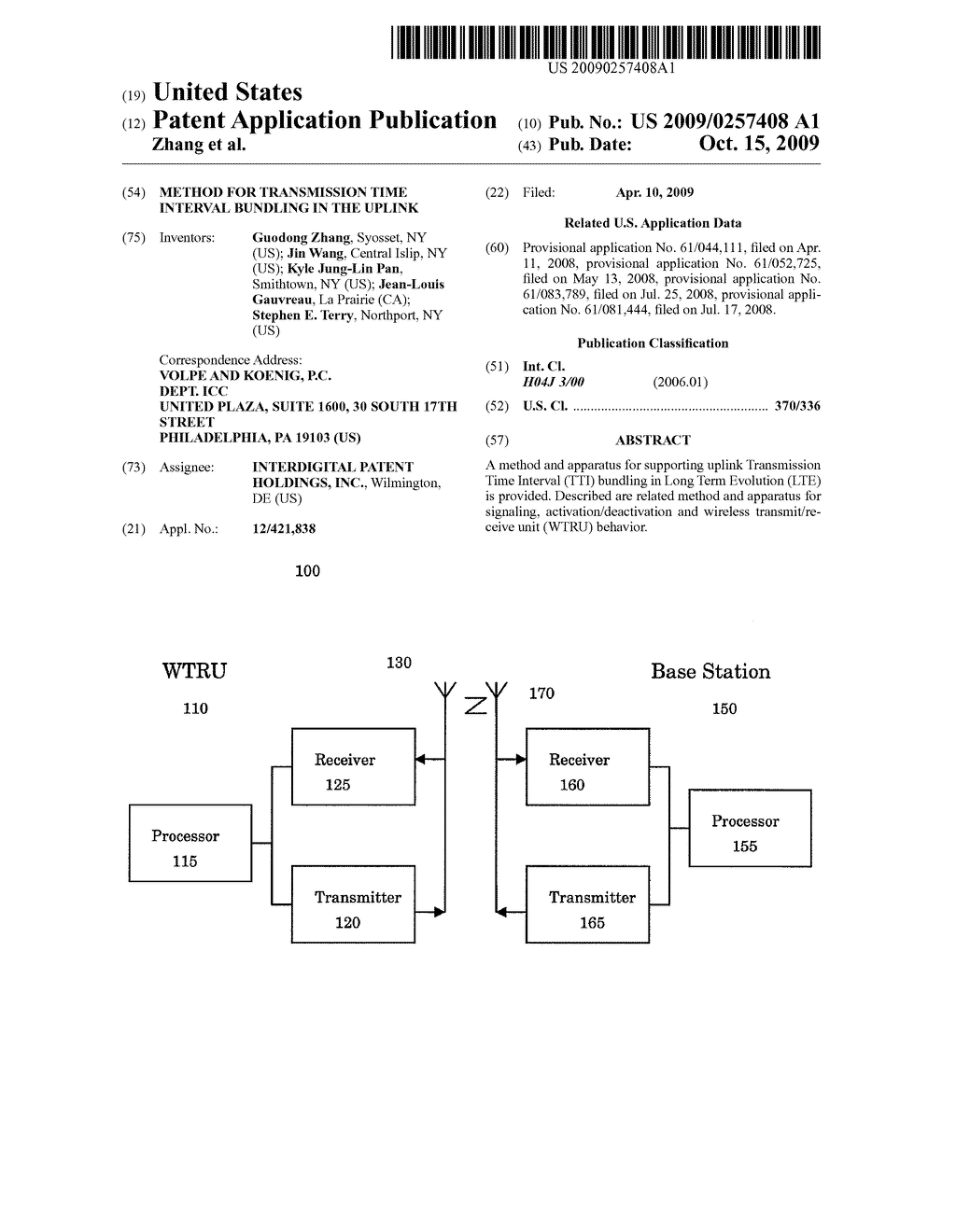 METHOD FOR TRANSMISSION TIME INTERVAL BUNDLING IN THE UPLINK - diagram, schematic, and image 01