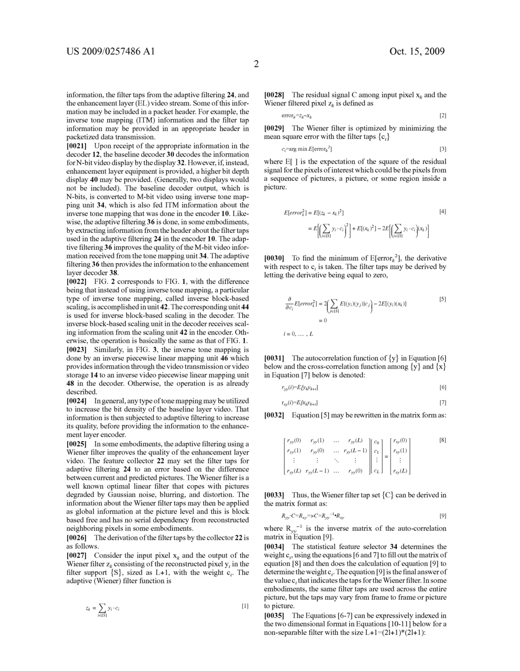 Adaptive filtering for bit-depth scalable video codec - diagram, schematic, and image 07