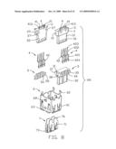 Electrical connector with improved contact arrangement diagram and image