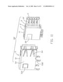 Electrical connector with improved contact arrangement diagram and image