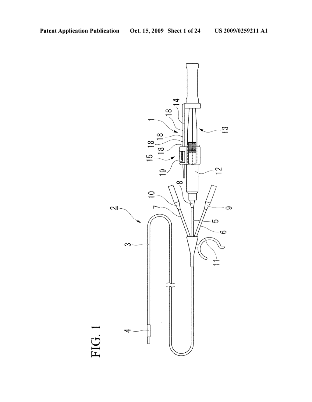 FLUID FEEDER, BALLOON CATHETER AND FLUID FEEDER SUPPORTING DEVICE - diagram, schematic, and image 02