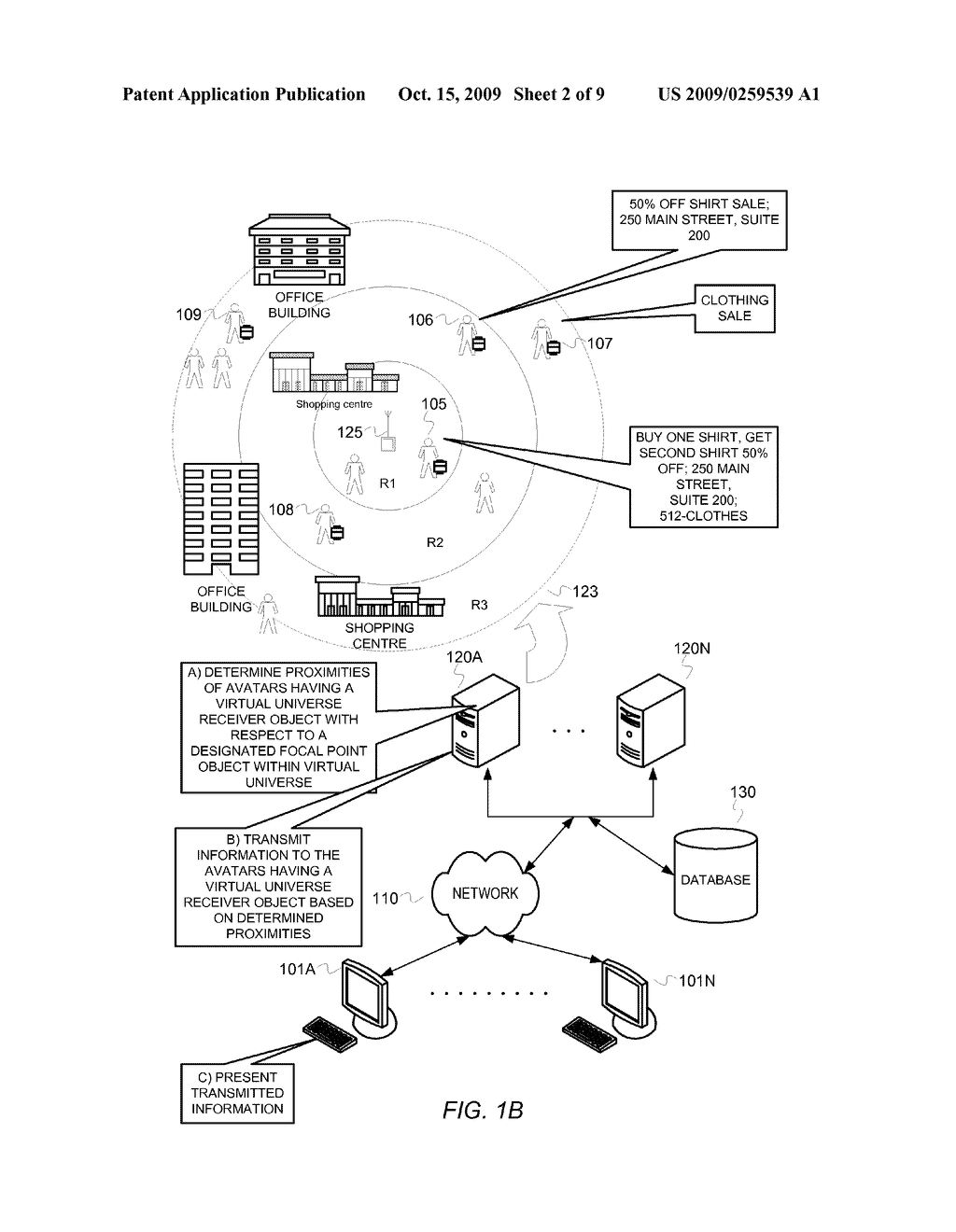 PROXIMITY-BASED BROADCAST VIRTUAL UNIVERSE SYSTEM - diagram, schematic, and image 03
