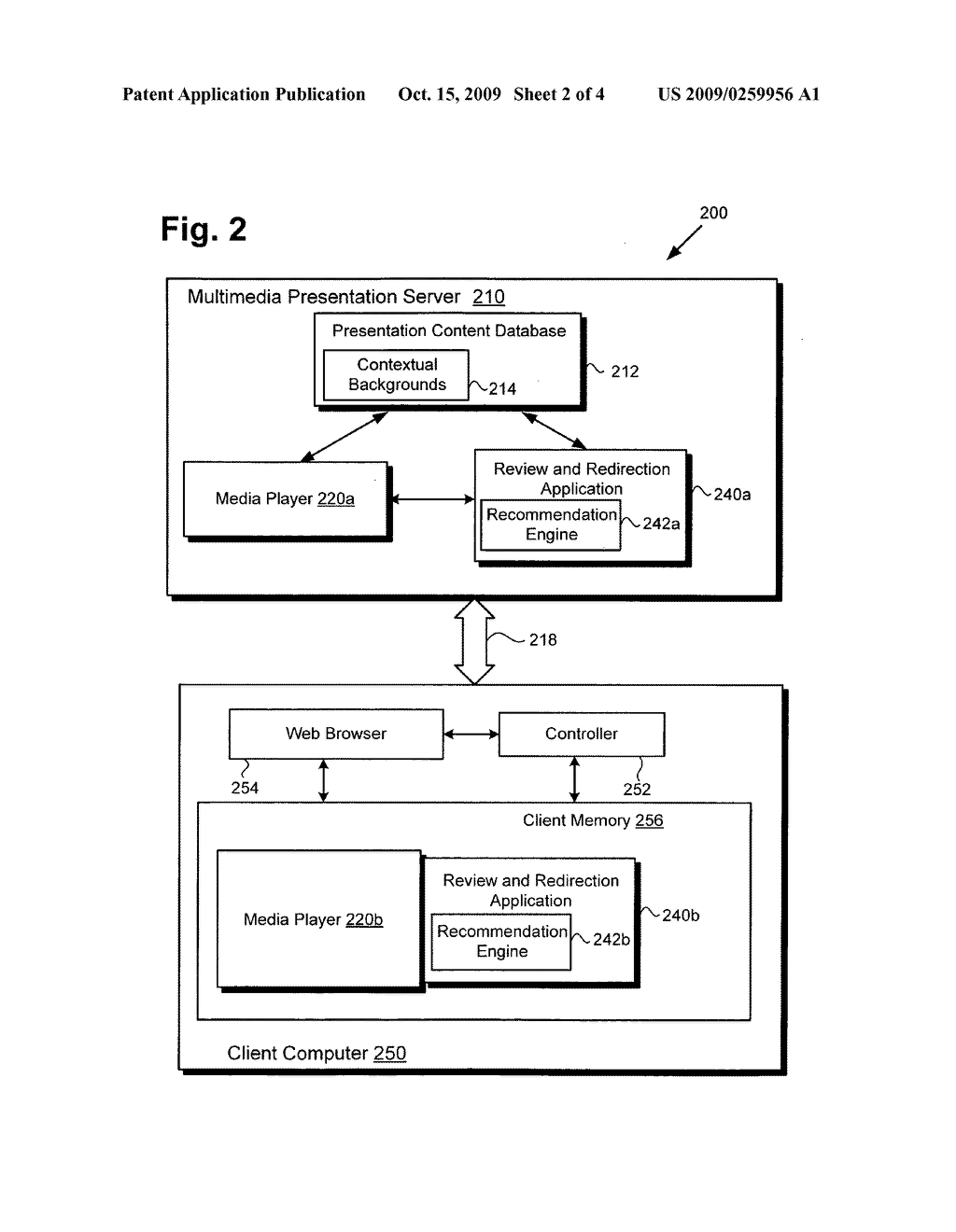 System and method for enabling review of a digital multimedia presentation and redirection therefrom - diagram, schematic, and image 03