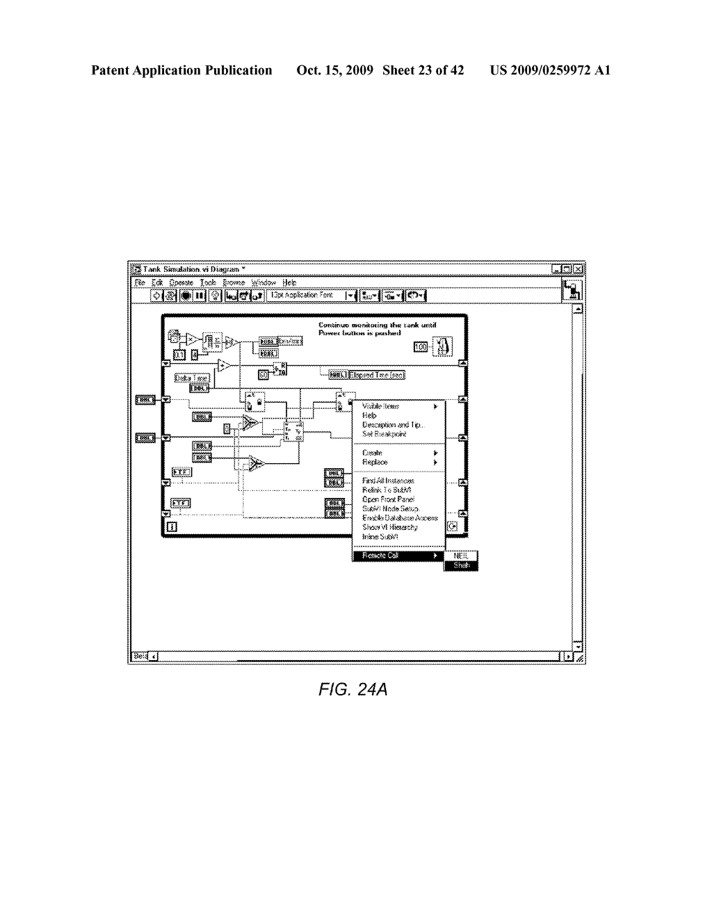 CONFIGURING A TEXTUAL LANGUAGE PROGRAM ON A FIRST DEVICE TO INVOKE A GRAPHICAL PROGRAM ON A SECOND DEVICE - diagram, schematic, and image 24