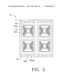 Chip mounting device and chip package array diagram and image