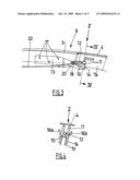 DEVICE FOR LOCKING A RETRACTABLE ROOF, AND VEHICLE EQUIPPED WITH SUCH A SYSTEM diagram and image