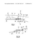 DEVICE FOR LOCKING A RETRACTABLE ROOF, AND VEHICLE EQUIPPED WITH SUCH A SYSTEM diagram and image