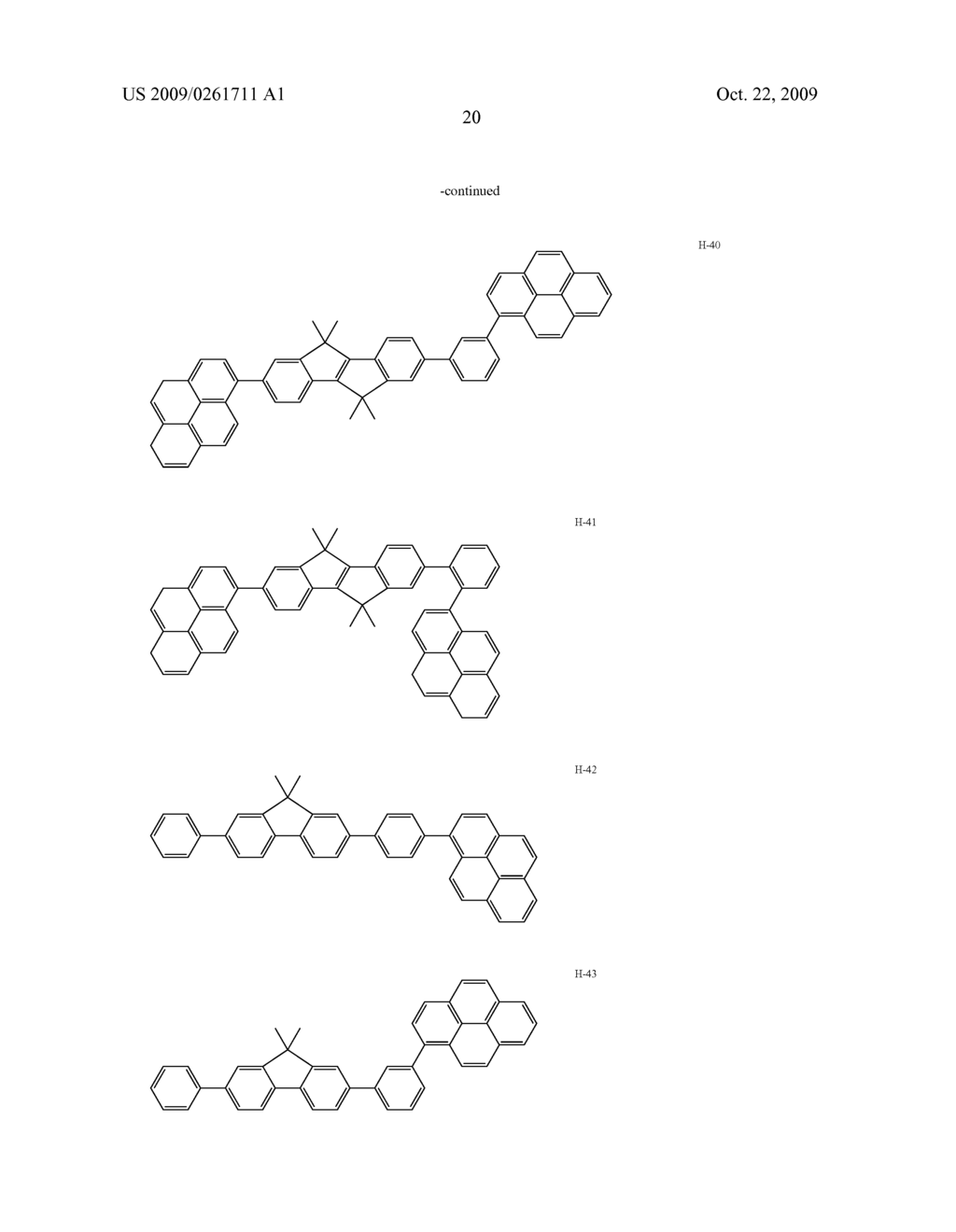 ASYMMETRIC FLUORENE DERIVATIVE AND ORGANIC ELECTROLUMINESCENT ELEMENT CONTAINING THE SAME - diagram, schematic, and image 21