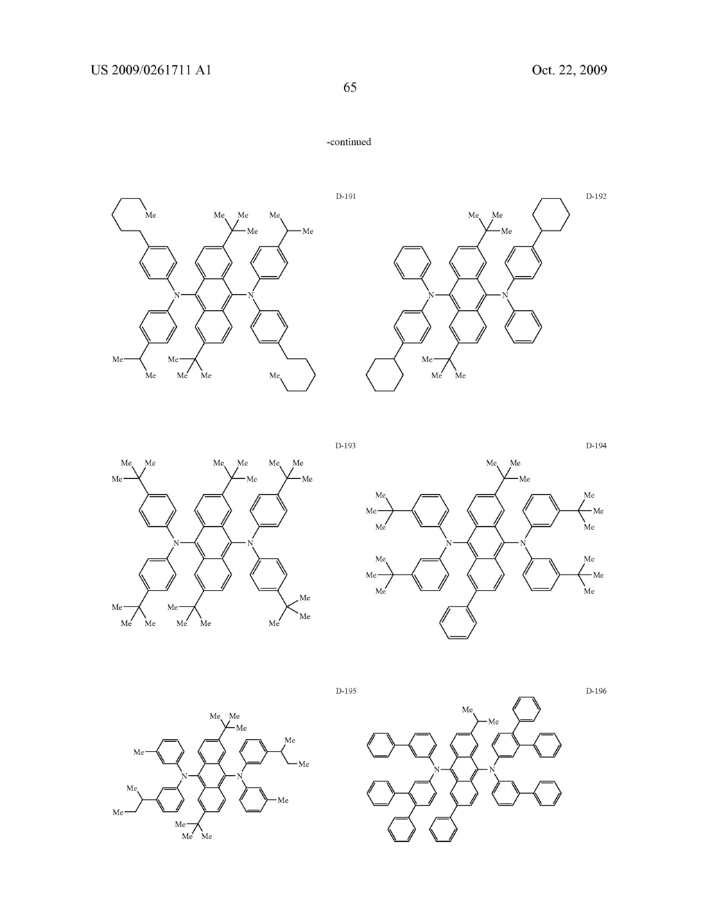 ASYMMETRIC FLUORENE DERIVATIVE AND ORGANIC ELECTROLUMINESCENT ELEMENT CONTAINING THE SAME - diagram, schematic, and image 66