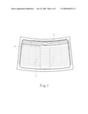 GLASS ANTENNA FOR CAR diagram and image