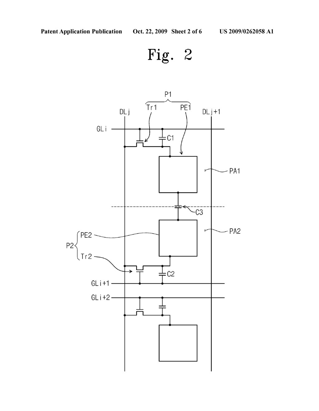 DISPLAY APPARATUS HAVING REDUCED KICKBACK VOLTAGE - diagram, schematic, and image 03