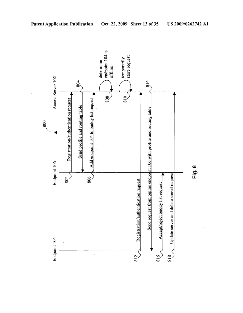 SYSTEM AND METHOD FOR TRAVERSING A NAT DEVICE FOR PEER-TO-PEER HYBRID COMMUNICATIONS - diagram, schematic, and image 14