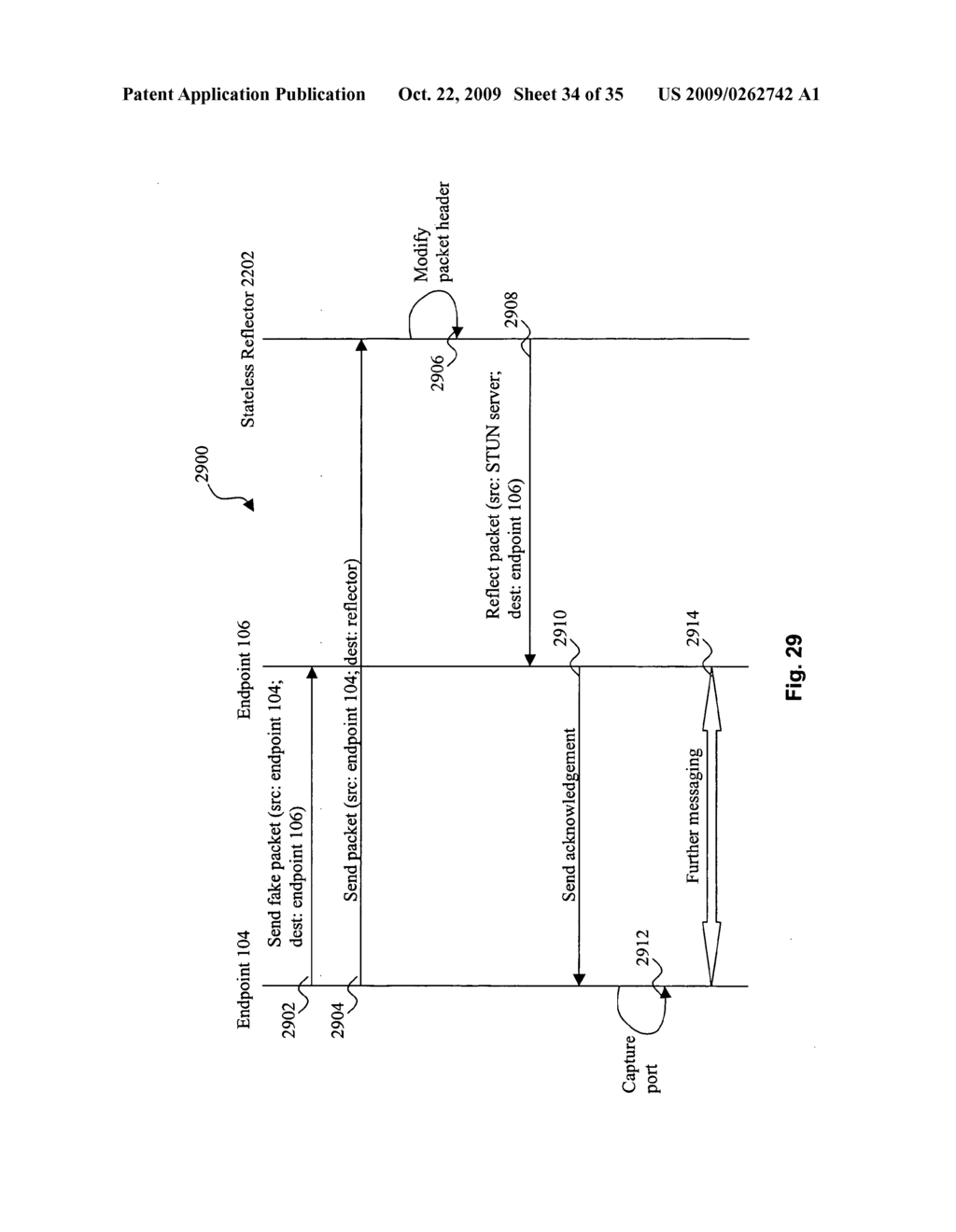 SYSTEM AND METHOD FOR TRAVERSING A NAT DEVICE FOR PEER-TO-PEER HYBRID COMMUNICATIONS - diagram, schematic, and image 35