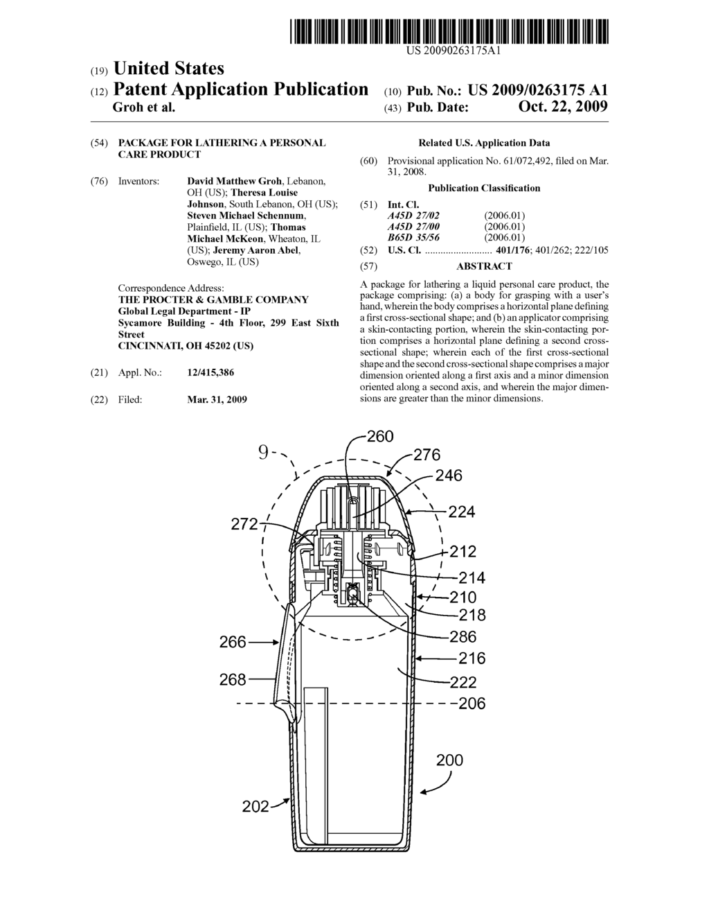 Package For Lathering A Personal Care Product - diagram, schematic, and image 01