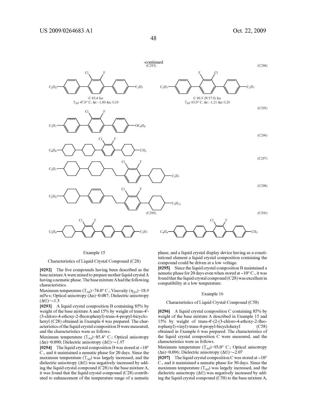 CHLOROFLUOROBENZENE LIQUID CRYSTAL COMPOUND, LIQUID CRYSTAL COMPOSITION, AND LIQUID CRYSTAL DISPLAY DEVICE - diagram, schematic, and image 49