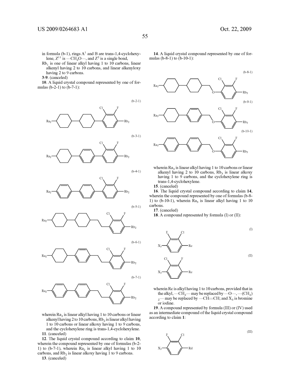 CHLOROFLUOROBENZENE LIQUID CRYSTAL COMPOUND, LIQUID CRYSTAL COMPOSITION, AND LIQUID CRYSTAL DISPLAY DEVICE - diagram, schematic, and image 56