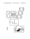 Communication system and communication terminal diagram and image