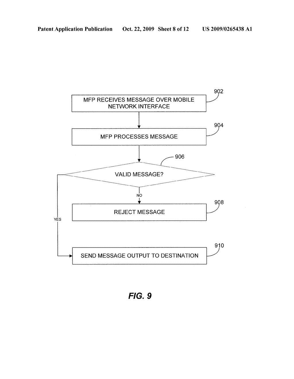 SYSTEM AND METHOD FOR PROVIDING MESSAGING SERVICES IN A MULTI-FUNCTION PERIPHERAL DEVICE - diagram, schematic, and image 09