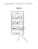 USER INTERFACE FOR A MOBILE DEVICE USING A USER S GESTURE IN THE PROXIMITY OF AN ELECTRONIC DEVICE diagram and image