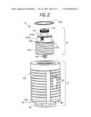 Punch device with adjustment subassembly as retrofit insert or as original equipment diagram and image