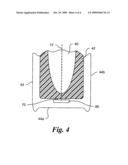 CONTAINER HAVING AN IDENTIFICATION DEVICE MOLDED THEREIN AND METHOD OF MAKING SAME diagram and image