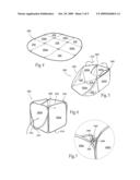 Collapsible debris container and method of use diagram and image