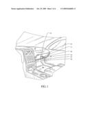 GLOVE BOX DOOR TETHERED UTILITY HOOK diagram and image