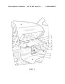 GLOVE BOX DOOR TETHERED UTILITY HOOK diagram and image