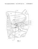 GLOVE BOX DOOR TETHERED UTILITY HOOK diagram and image