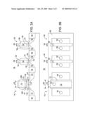 STRUCTURE AND PROCESS INTEGRATION FOR FLASH STORAGE ELEMENT AND DUAL CONDUCTOR COMPLEMENTARY MOSFETS diagram and image