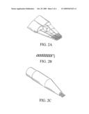 Probe for testing a device under test diagram and image