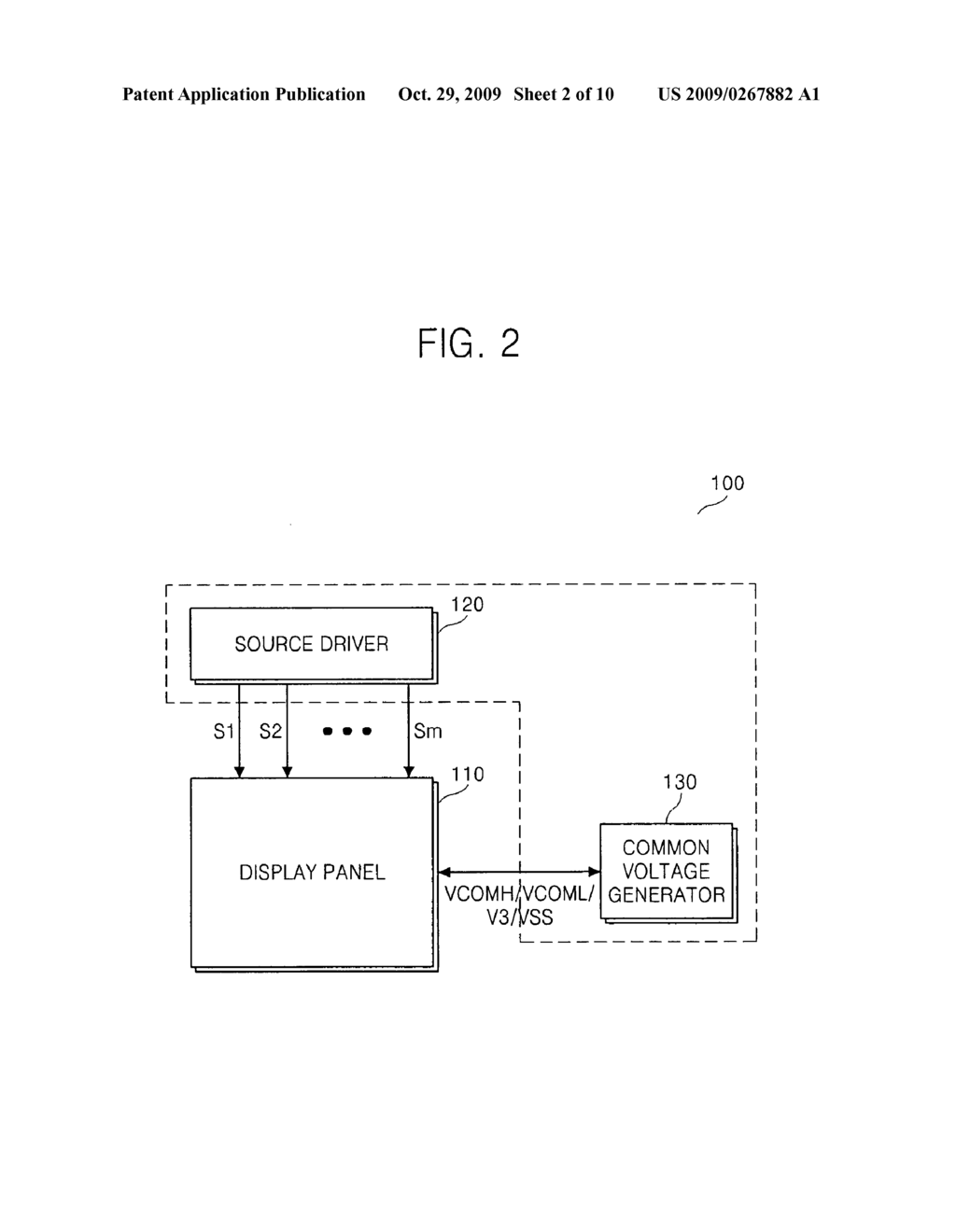 Common voltage generator, display device including the same, and method thereof - diagram, schematic, and image 03