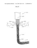 THREE-DIMENSIONAL NET-LIKE STRUCTURE, AND METHOD AND DEVICE FOR PRODUCING THREE-DIMENSIONAL NET-LIKE STRUCTURE diagram and image