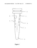 RADICULAR PIVOT WITH A VARIABLE DEPTH PROGRESSIVE THREAD ALLOWING THE REMOVAL THEREOF diagram and image