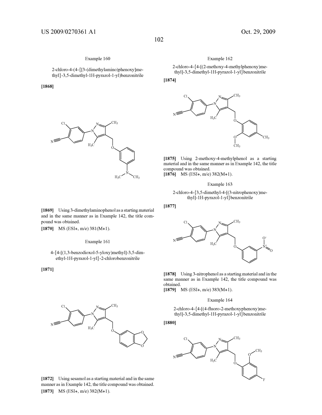 Substituted pyrazole derivatives and use thereof - diagram, schematic, and image 103