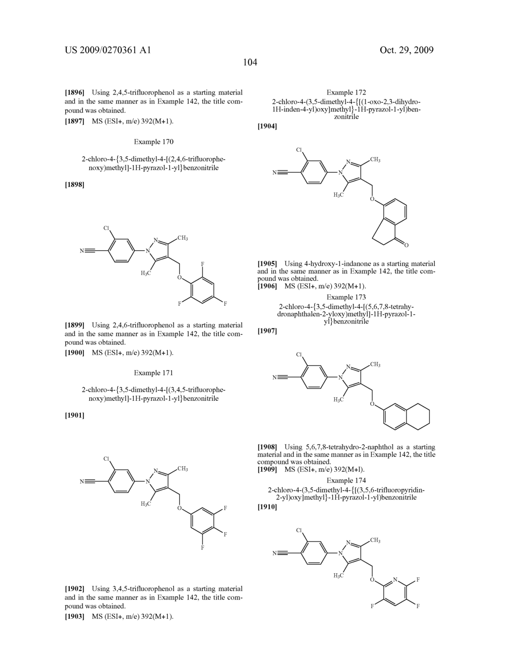 Substituted pyrazole derivatives and use thereof - diagram, schematic, and image 105