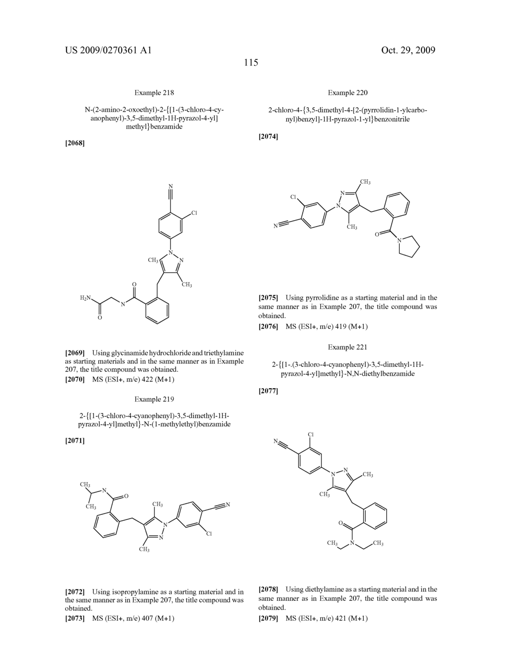 Substituted pyrazole derivatives and use thereof - diagram, schematic, and image 116