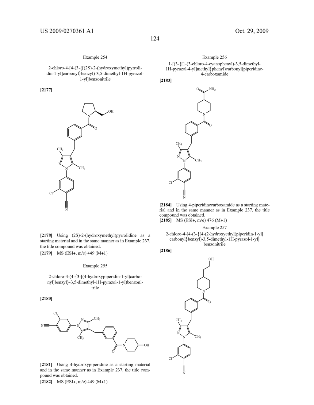 Substituted pyrazole derivatives and use thereof - diagram, schematic, and image 125